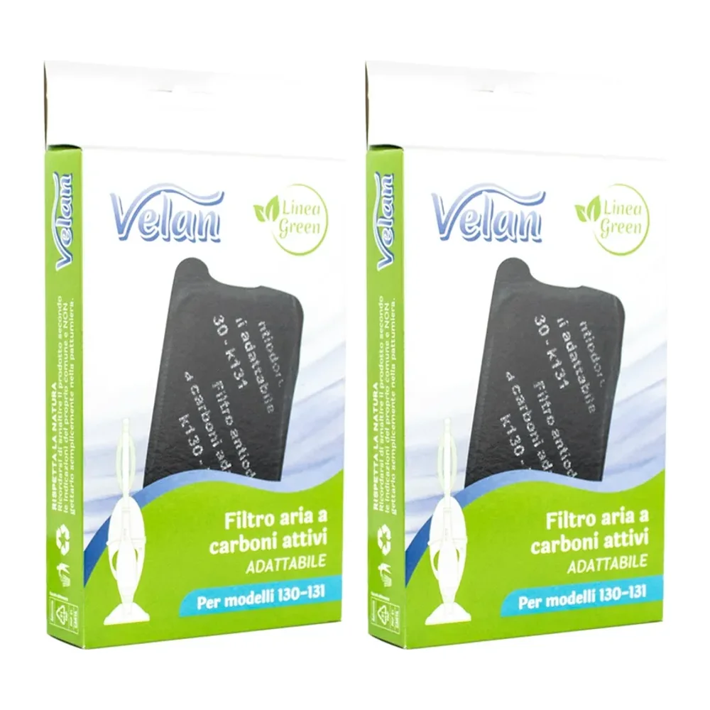 Filtro ai carboni attivi Velan adattabile per Folletto VK 130 e VK 131